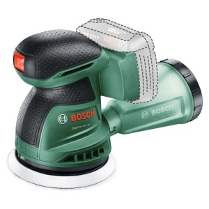 Levigatrice orbitale a batteria Bosch EasyOrbit 18V-10 verde/nera con contenitore polvere. Senza batteria.