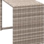 Sgabello in polyrattan, parte del set lounge Olea Compact per balcone e terrazza.