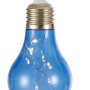Catena luminosa solare colorata con lampadina, lampadina blu con LED bianco caldo.