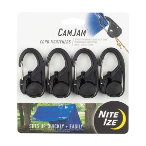 Set di 4 tenditori per corde CamJam, colore nero.