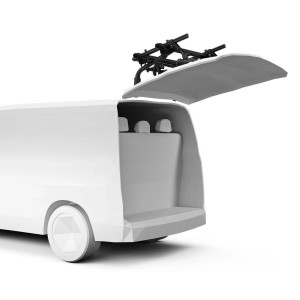 Portabici posteriore per auto WonderWay 2 bici nero