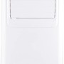 Condizionatore portatile KGM 7000-35, bianco, con ruote, display e telecomando.
