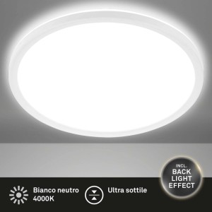 Plafoniera LED Slim 3500lm 4000K Ø 48 cm Bianca