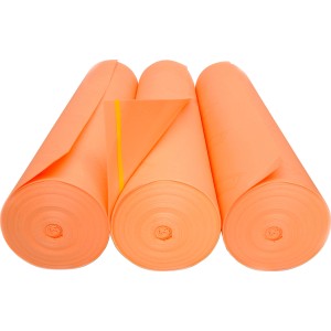 Rotoli di sottofondo per pavimenti t.b.t., arancione. Adatto come isolamento per pavimenti.