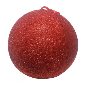 Sfera 3D in poliestere rosso Ø 60 cm