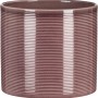 Scheurich vaso per piante 828 color melanzana, Ø 12 cm, con sottili scanalature orizzontali. Ideale per piante da interno.