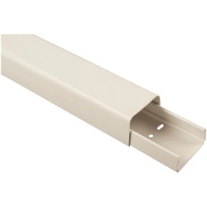 Canalina per cavi t.b.t. per ambienti umidi, beige, per la posa sicura dei cavi.