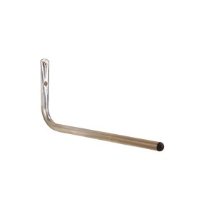 Gancio a muro t.b.t. in metallo argentato.