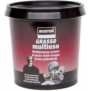 Barattolo di grasso multiuso Boston, lubrificante per diverse applicazioni.