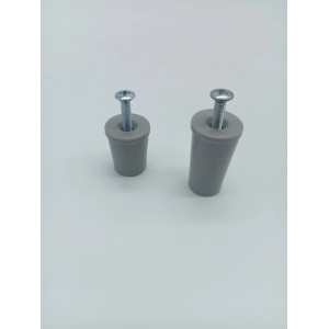 Arresti grigi t.b.t. per tapparelle con viti.