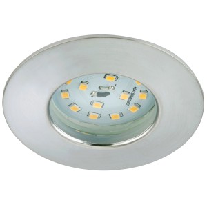 Faretto da incasso a LED dimmerabile color alluminio, set da 1 per interni.