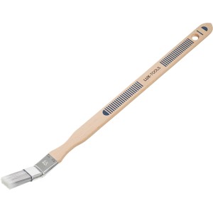Pennello angolare LUX per verniciatura 25 mm con manico lungo in legno per aree difficili da raggiungere.
