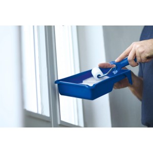 Set per verniciatura LUX, 4 pezzi: vaschetta per pittura, mini griglia, telaio e rullo in schiuma.