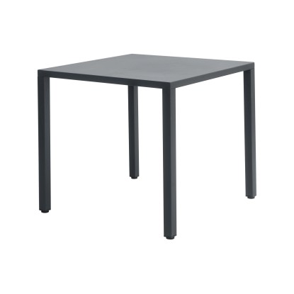 Tavolo da giardino Contract in acciaio grigio scuro 70x70xH75 cm
