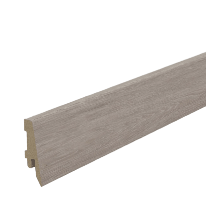 Battiscopa in SPC rovere grigio H 6 cm