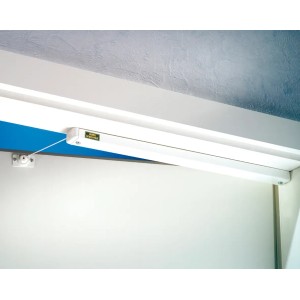 Chiudiporta Burg Wächter TR 86 W SB per porte interne, finitura bianca.