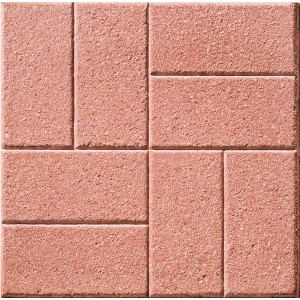 Pavimentazione per esterno t.b.t. in rosso-marrone per esterni.