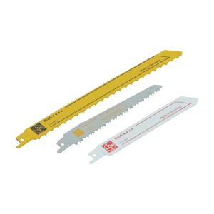 Set di lame per seghetto alternativo LUX, 3 pezzi, per legno, metallo e plastica.