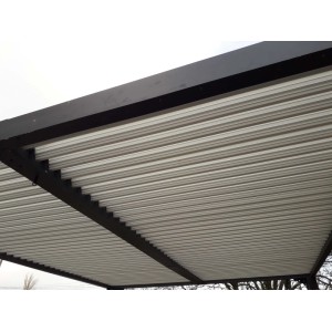 Pergola bioclimatica in alluminio 3630 ecru 360x300 cm