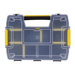Organizer Stanley Sortmaster, scatola portaoggetti impilabile con 10 scomparti (confezione doppia).