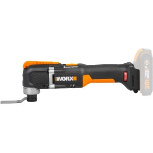 Multifunzione a batteria Worx WX696.9 Solo 20 V con batteria. Per segare, tagliare e levigare.