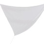 Vela ombreggiante triangolare bianca OBI in poliestere, 360x360x500cm, per protezione da sole e pioggia.