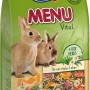 Vitakraft Coniglio Cibo Menu Vital 1kg: Alimento completo con verdure ed erbe per conigli nani.