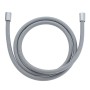 Tubo flessibile grigio t.b.t. con raccordi cromati.