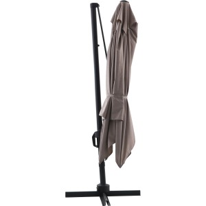 Ombrellone da giardino a palo decentrato Bonbeach 300x300 cm beige