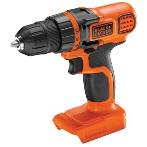 Avvitatore a batteria Black+Decker BDCDD18N Solo, 18V, arancio/nero. Trapano avvitatore per forare e avvitare.