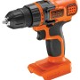 Avvitatore a batteria Black+Decker BDCDD18N Solo, 18V, arancio/nero. Trapano avvitatore per forare e avvitare.
