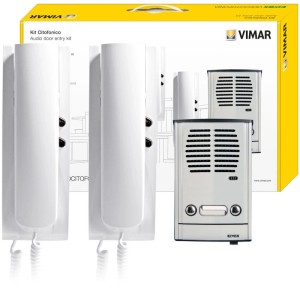 Kit citofonico bifamiliare Vimar 4+2 conduttori 88TD + 8870