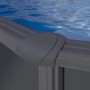 Piscina fuori terra ovale in acciaio antracite Gre 610x375 H 120 cm_8