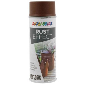 Vernice spray effetto ruggine marrone di Dupli-Color per progetti fai-da-te interni ed esterni.