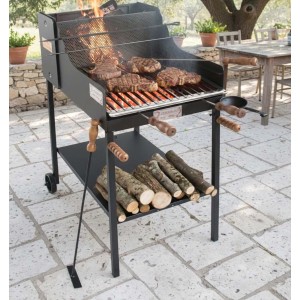 Barbecue a carbone e legna Cruccolini Fuocone Inox mod BA41
