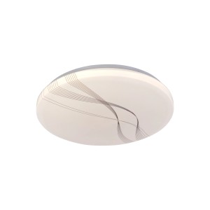 Plafoniera LED moderna con decoro curvo per un'illuminazione elegante.