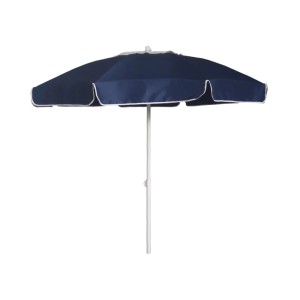 Ombrellone blu t.b.t. con bordo bianco per giardino o balcone.