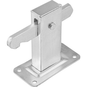 Fermaporta zincato (50x65x95mm) per fissare porte e cancelli all'esterno.