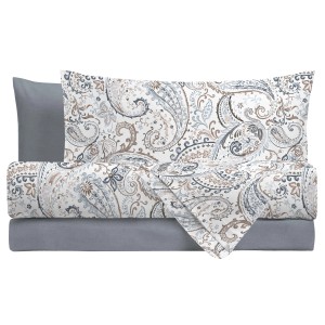 Set di lenzuola t.b.t. con motivo paisley.