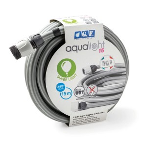 t.b.t. Aqualight 15: Tubo per irrigazione grigio anti-attorcigliamento, lunghezza 15 m.