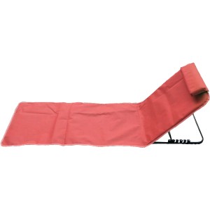 t.b.t. sedia da giardino, rossa, con schienale regolabile.