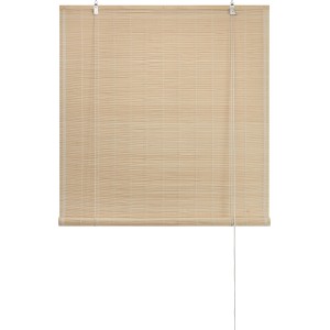Tenda a rullo/pacchetto t.b.t. chiara in materiali naturali per finestre.