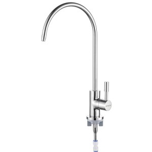 Rubinetto acqua filtrata acciaio inox girevole Idrostile 155 mm cromo
