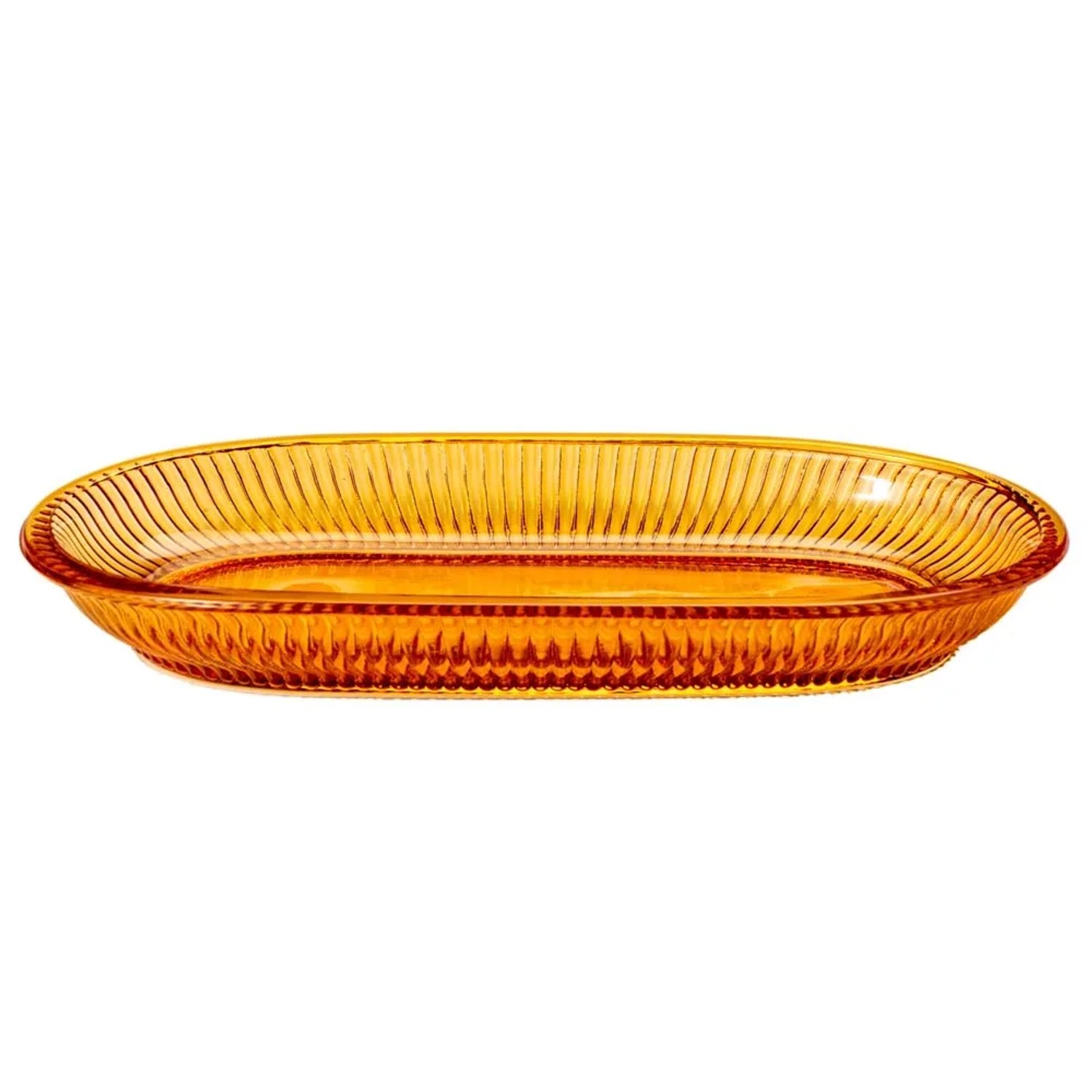 Vassoio in vetro Jewel ambra_2