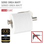 Wenko Porta carta igienica Orea Matt, acciaio inox, montaggio a parete Turbo-Loc.