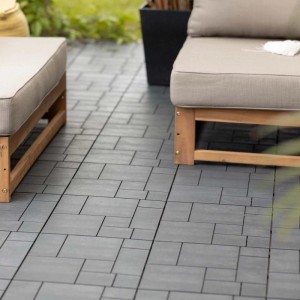 Piastrelle da esterno S-TYLE mosaic grigio 30x30x1,7 cm