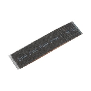 Fogli abrasivi a rete LUX, 93x280mm, confezione da 10, grana K100, per levigatrici orbitali.