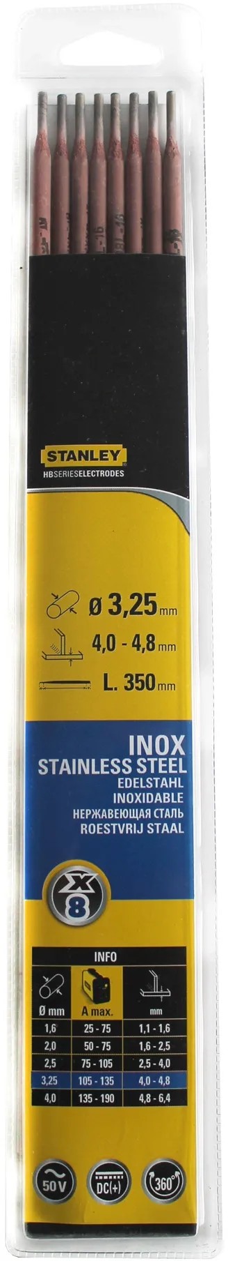 Electrodes Acier E6013 - 2,5 Mm - Lot De 230 - Stanley