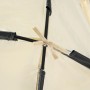 Dettaglio del parasole Bestway LAY-Z-SPA che mostra il tessuto a maglia fine e l'attacco.