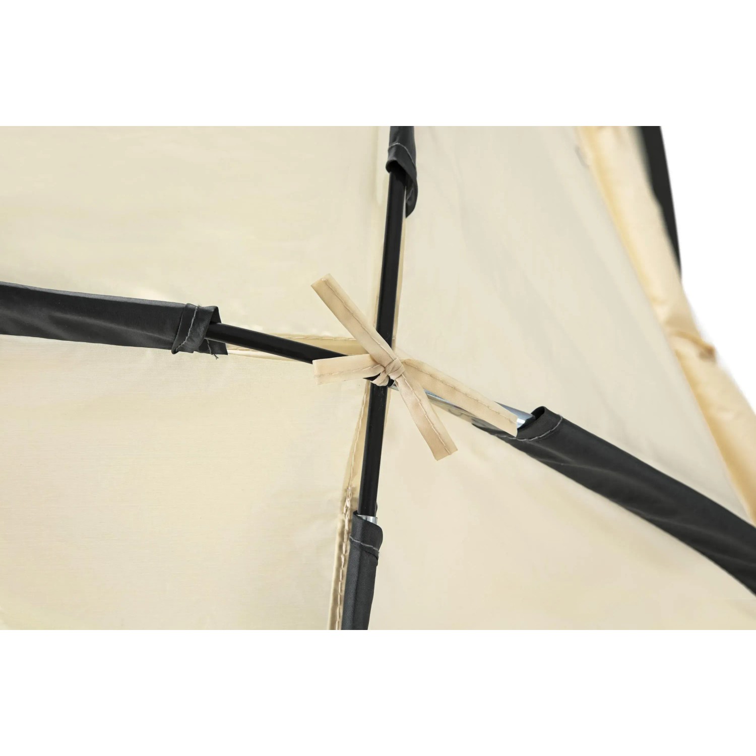 Dettaglio del parasole Bestway LAY-Z-SPA che mostra il tessuto a maglia fine e l'attacco.